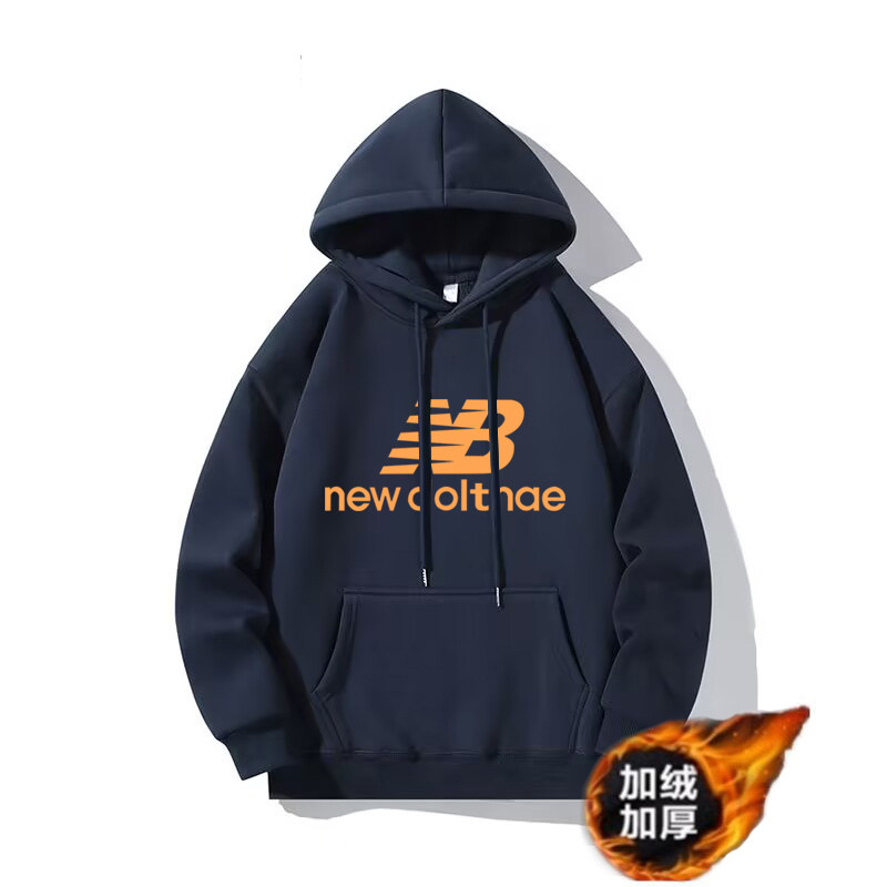 2026新款秋冬纯棉经典印花连帽衫加绒卫衣NB男女情侣宽松运动外套,运动服/休闲服装,运动卫衣/套头衫,淘宝优惠券,粉丝福利购,淘宝优惠卷