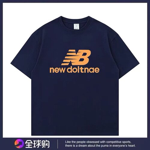 2026夏季新款NB短袖t恤男女情侣潮流宽松休闲运动上衣纯棉半袖衫