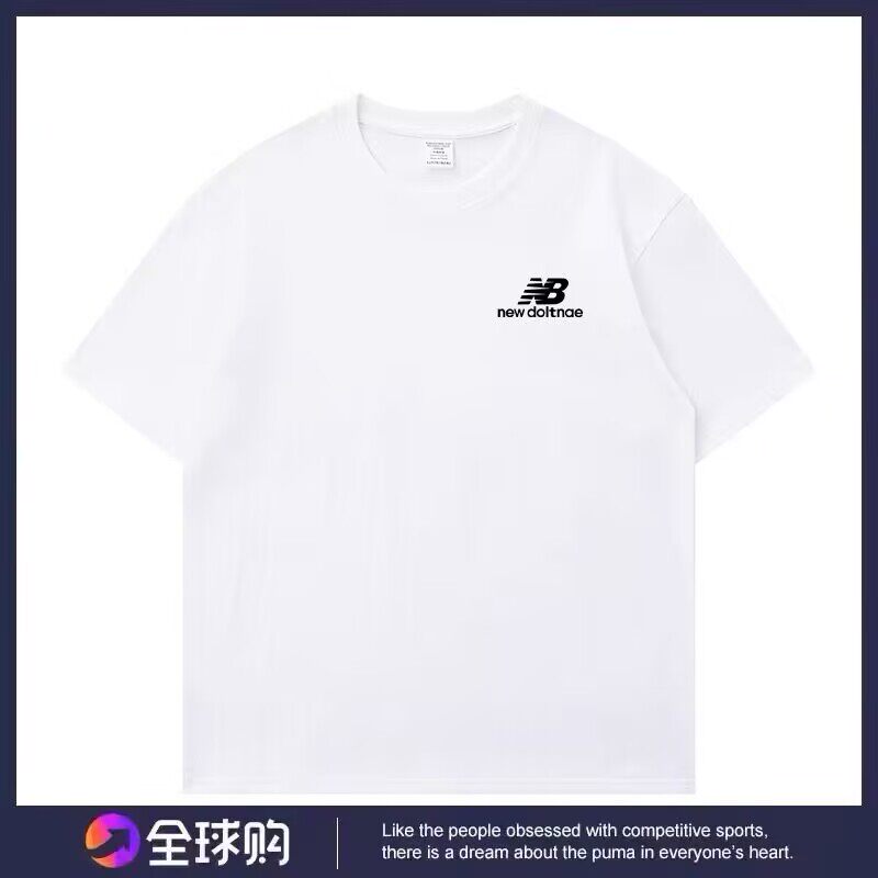 2026潮牌新款NB短袖t恤男女情侣夏季宽松休闲纯棉半袖体恤打底衫