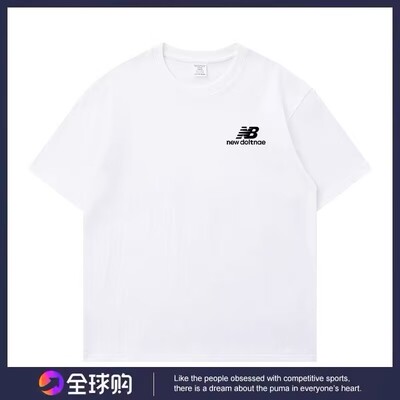 2026潮牌新款NB短袖t恤男女情侣夏季宽松休闲纯棉半袖体恤打底衫