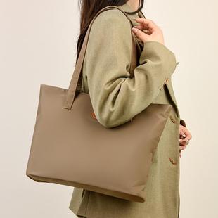 尼龙布托特包大容量女包2025新款时尚上班通勤轻便手提休闲单肩包