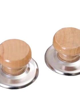 木质锅盖把手 锅盖帽顶珠通用玻璃盖不锈钢盖顶帽 防烫锅盖头