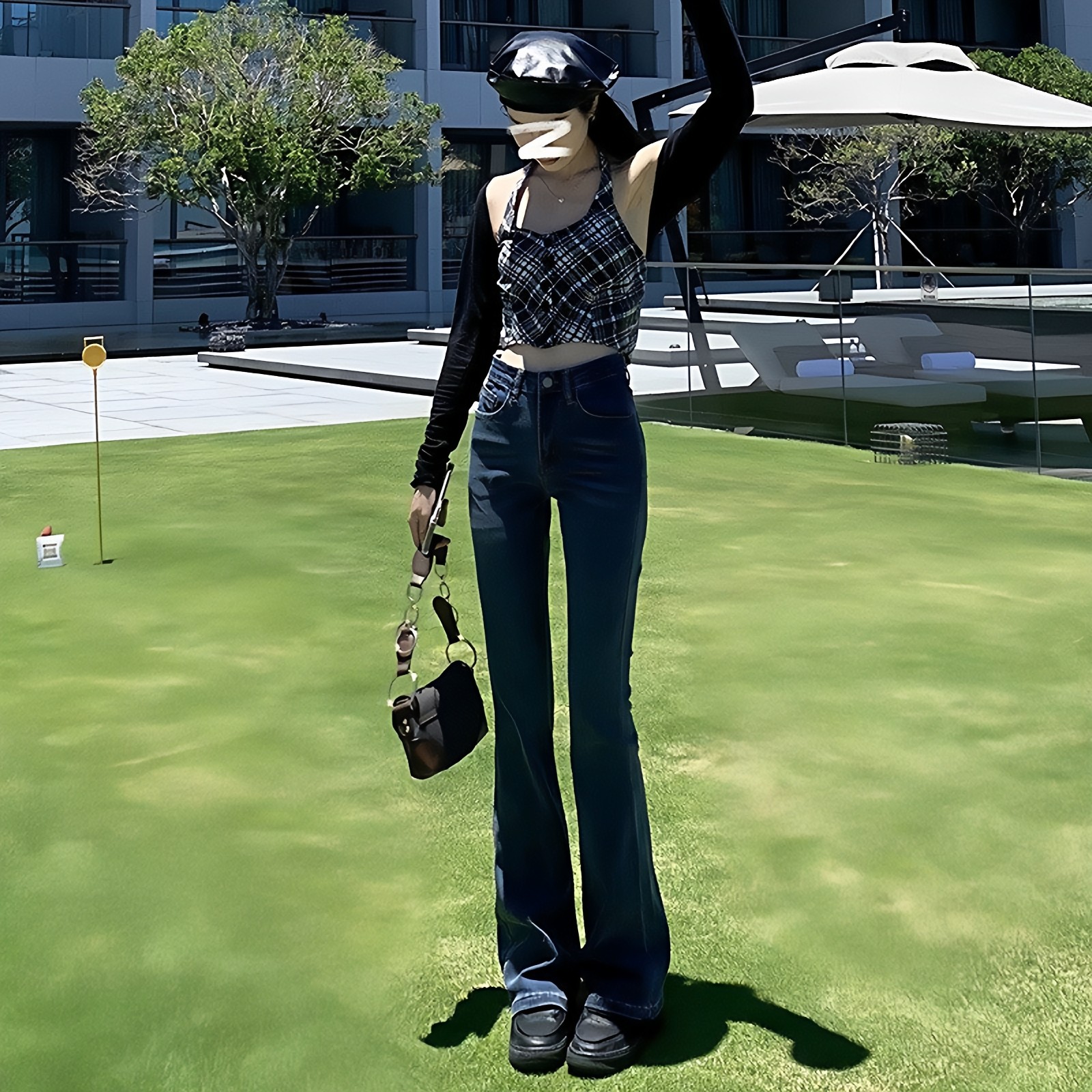 弹力修身高腰显瘦牛仔裤女2026年新款春秋显高喇叭阔腿拖地长裤子,女装/女士精品,牛仔裤,淘宝优惠券,粉丝福利购,淘宝优惠卷