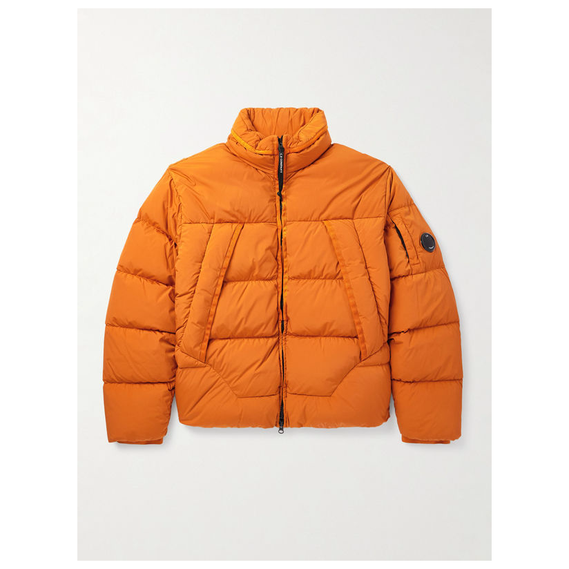 CPCOMPANY/康柏力 Logo-Appliqued Nycra-R 羽绒夹克短外套男