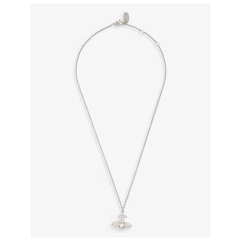 西太后vivienne westwoodolympia 镀银铜制立体锆石项链女