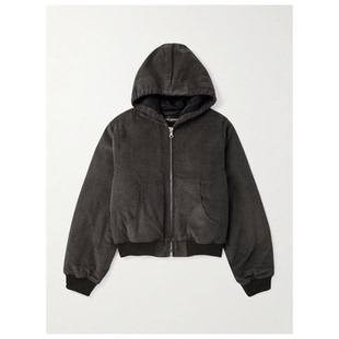 Our Legacy Bank 灯芯绒连帽夹克短外套男轻薄飞行员夹克舒适中