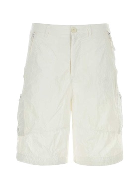 Ten C 白色尼龙百慕大短裤男透气运动裤运动登山徒步男裤轻质舒适