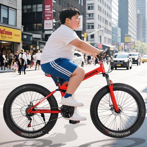 官方推荐】青少年学生宽轮自行车