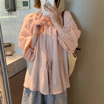 会呼吸的苎麻防晒两面穿衬衫女2026夏季薄款长袖外搭开衫宽松