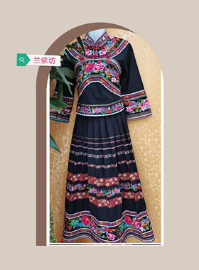 黔西南布依族婚宴礼服结婚服装日常盛装节日主持女装量身定制