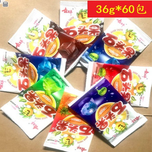 包邮林老弟石头果椰果饮料果肉型果冻布丁60包儿时零食