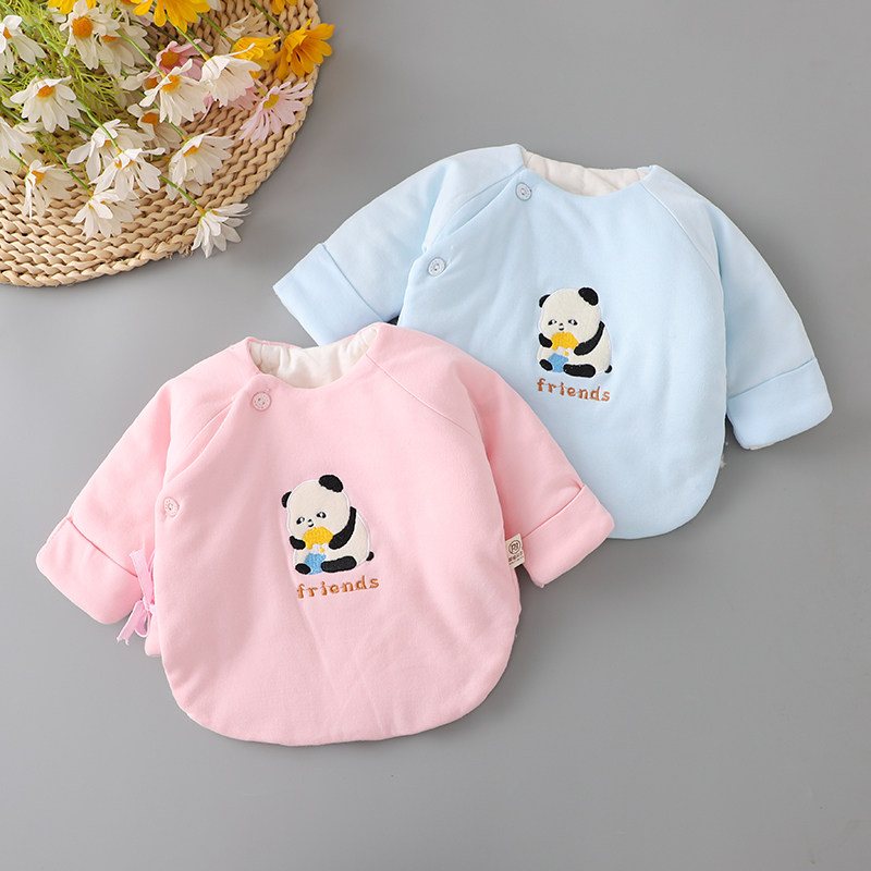 新生婴儿衣服秋冬初生夹棉半背衣男女宝宝纯棉和尚服产房保暖棉衣,童装/婴儿装/亲子装,保暖上装,淘宝优惠券,粉丝福利购,淘宝优惠卷