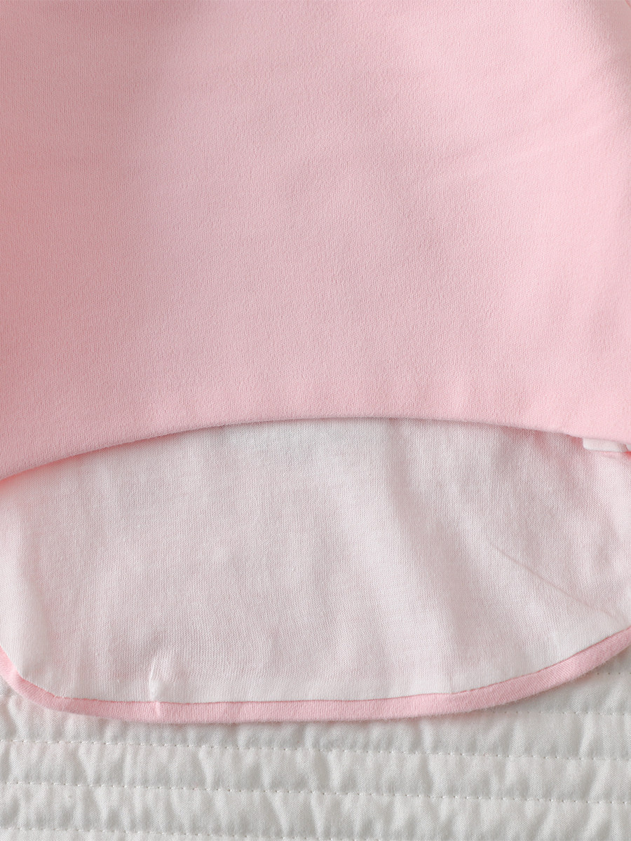 베이비 하프 백 코튼 탑 베이비 더블 레이어 뼈없는  스님 정장  긴팔 옷 봄 가을