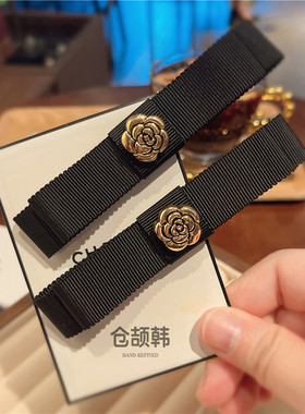 韩式千金迷你领结通勤黑多用途配饰香风小别针超高级感鸭嘴夹发饰