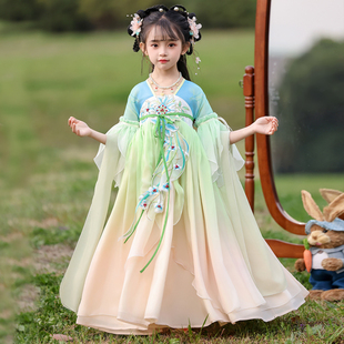 汉服女童2026新款连衣裙仙气夏季中国风儿童唐装古风超仙古装裙子