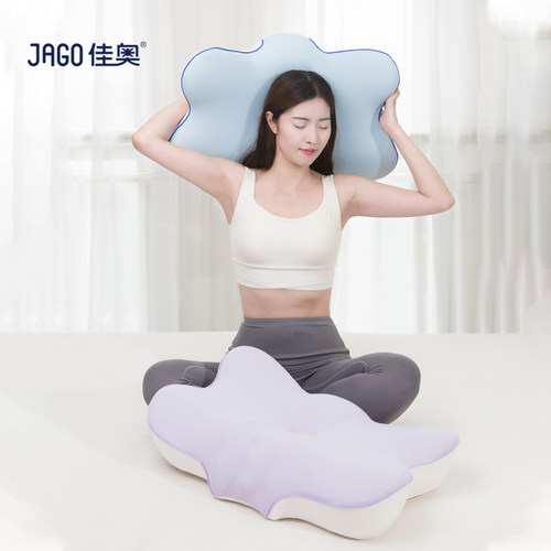 Jago/佳奥人体工学蜻蜓枕护颈椎成人睡觉专用记忆棉枕芯助睡眠