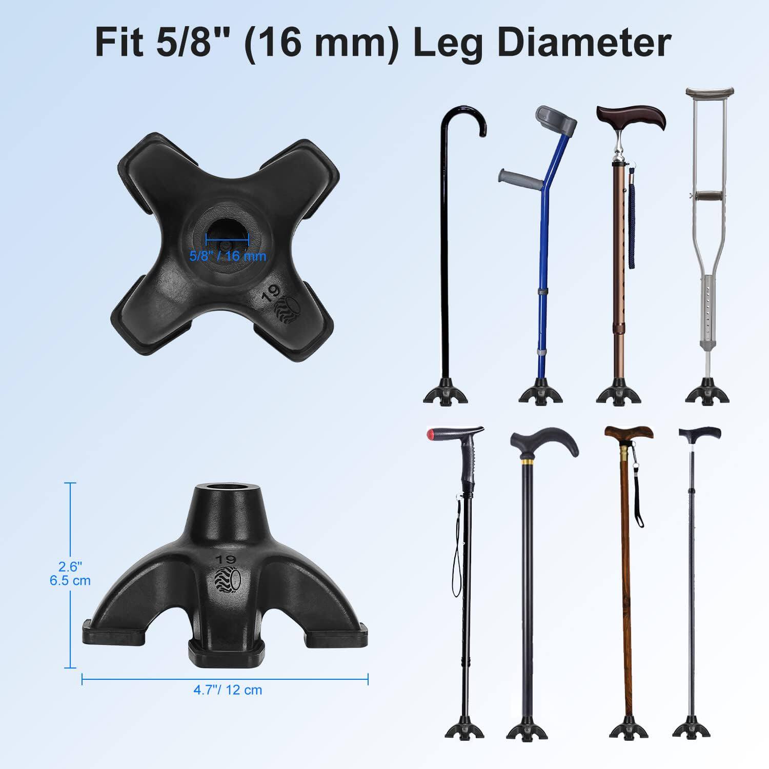 防滑拐杖头耐磨脚垫 手杖臂膀杖胶头防滑胶套 拐棍套垫脚四角脚垫