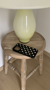 DT play Rose朴彩英同款黑底波点韩国博主小众设计ins风软适用于iphone17/16promax苹果12/14/15/13手机壳