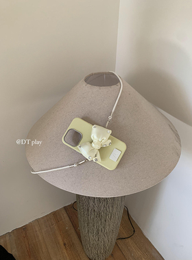 DT play qia闪蝴蝶结背夹韩国REINA同款ins风小众博主高级适用于iphone16promax/15/14苹果13/12手机壳保护套