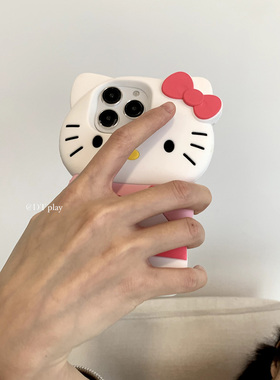 DT play 可爱小甜甜猫咪治愈系夏日新款韩国ins风小众适用于iphone17/16promax苹果15/12/14/13硅胶软手机壳