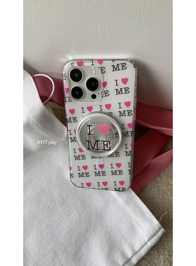 DT play 「I LOVE ME 」英文字母韩国ins风小众博主适用于iphone17promax/16/14苹果/15/13手机壳保护套