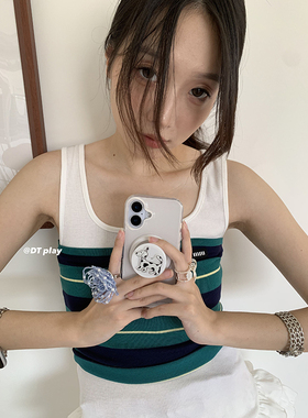 DT play 白色简约斑点小狗可爱出片高级质感韩国ins小众适用于iphone17/16promax/15苹果14/13手机壳保护套