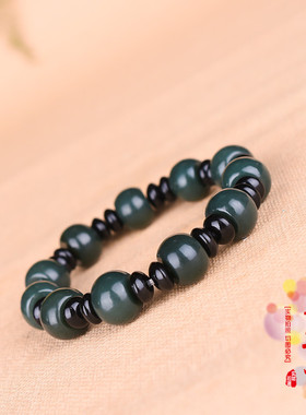 男女款青玉葫芦手串玉石转运珠福禄和田玉非玉手镯