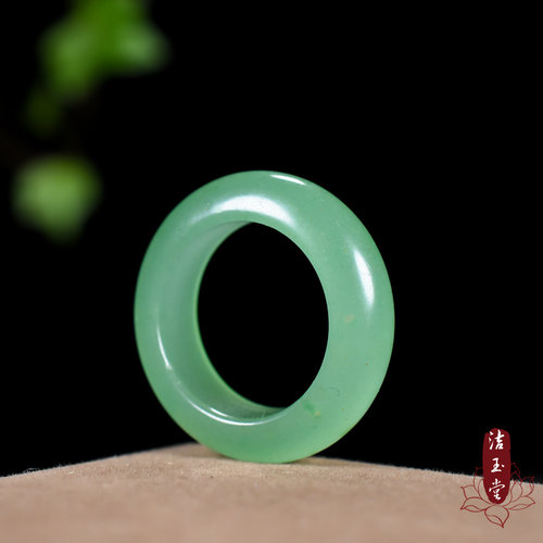 天然新疆东陵玉戒指对戒