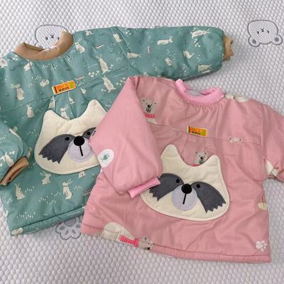 婴儿纯棉秋冬款宝宝吃饭衣