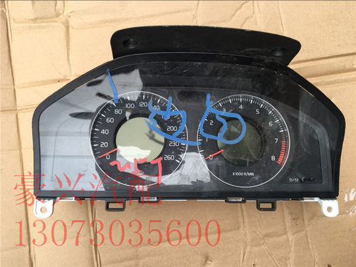 沃尔沃S80仪表 S60仪表盘 富豪S40L公里表C30 XC90 V40 V70里程表