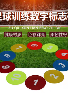 幼儿园感统篮球足球训练器材数字母防滑平面标志碟盘地标垫障碍物