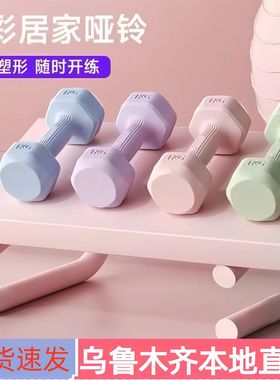 新疆哑铃女士健身家用器材儿童瑜伽女壶铃式小哑铃塑形1公斤健身