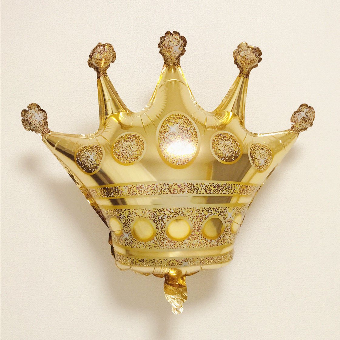 金色皇冠生日铝箔气球儿童生日快乐场景装扮桌飘气球派对布置用品