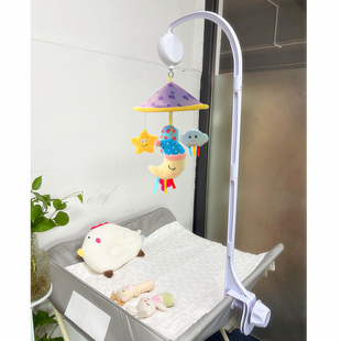 diy床铃支架尿布台玩具婴儿床铃旋转音乐盒宝宝餐椅支架杆夹配件