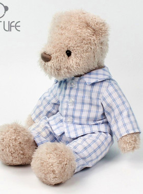 Softlife绅士熊婴儿安抚玩偶陪伴宝宝睡觉泰迪熊公仔儿童毛绒玩具