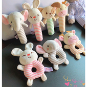 新生婴儿手摇铃玩具0 6个月宝宝手抓握训练可啃咬益智早教0一岁