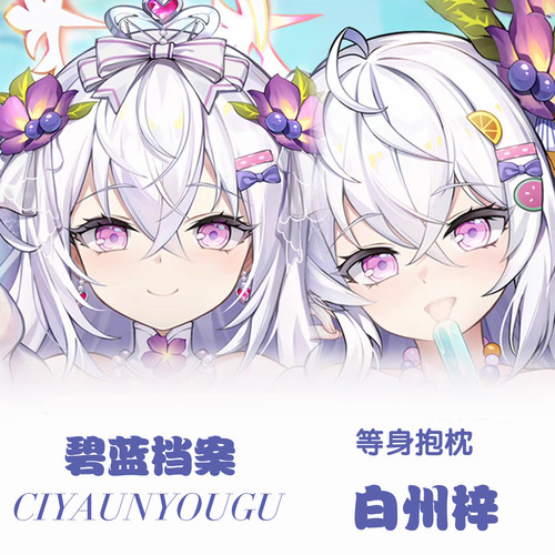 碧蓝档案白州梓等身抱枕二次元动漫游戏周边定制长条成人枕套礼物