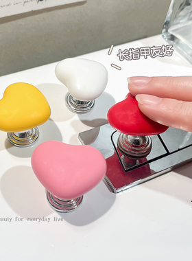 马桶按压器按钮心形配件长美甲店专用通用冲水开关延长卫生间坐便