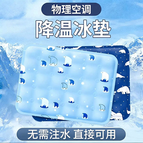 冰垫坐垫学生教室夏天冰凉坐垫免注水降温夏季冰袋汽车水垫冰凉枕