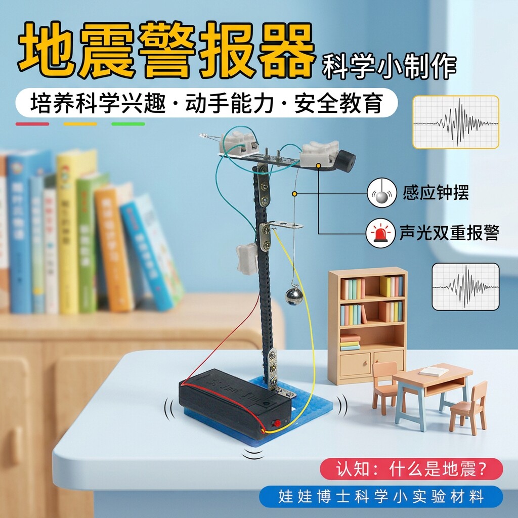 地震警报器物理电路作业教具