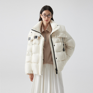 2025冬季新款女装时尚百搭泡芙羽绒服外套女设计感加厚保暖上衣