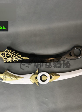 邪恶猫熊~明教90大橙武焚影明王镇狱cosplay武器实木道具