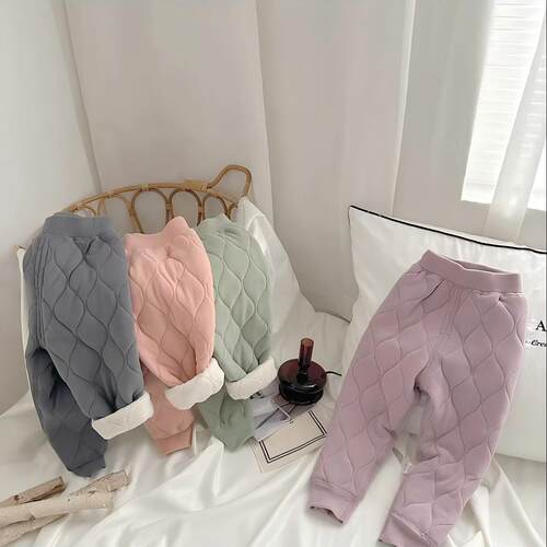 儿童羊毛蚕丝校服神器棉裤秋冬宝宝保暖加厚打底裤男女童内搭裤子