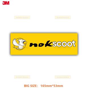 SCOOT航空LOGO标志大号贴纸3M防水笔记本贴纸潮贴行李箱贴 NOK
