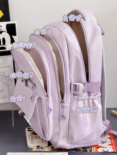 日系ins初中生大容量书包简约百搭高中大学生双肩包旅行电脑背包