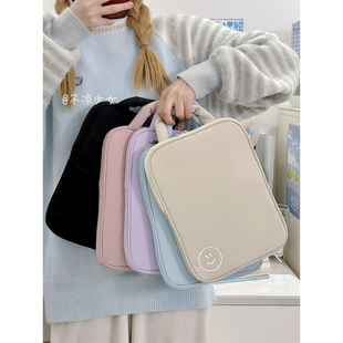 纯色笑脸手提11寸iPadpro平板内胆包14寸笔记本电脑保护套收纳包