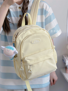 简约轻便小书包日系ins小众mini双肩包学院森系少女小背包妈咪包