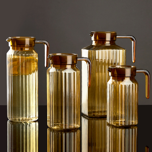 凉水壶冷水壶商用塑料PC亚克力耐高温热餐厅酒吧饮料果汁壶瓶扎壶