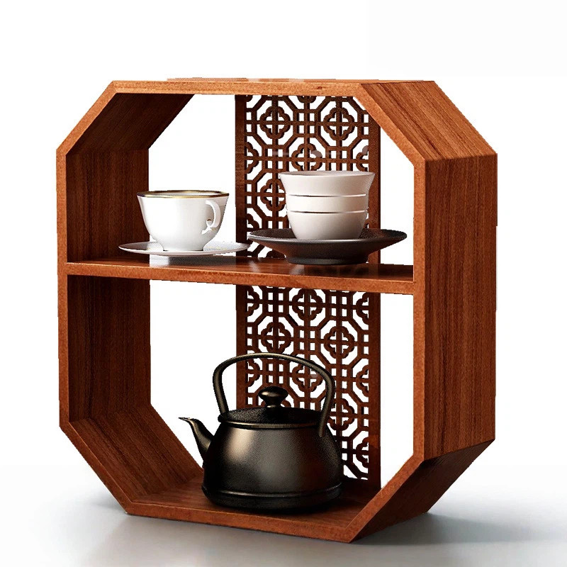 实木博古架挂墙木质多宝格茶桌置物架茶壶茶具杯子摆件收纳格子架,住宅家具,搁板/置物架/家用陈列架,淘宝优惠券,粉丝福利购,淘宝优惠卷