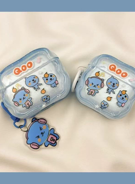 听音乐酷儿适用于华强北pro4/5代保护套苹果4代蓝牙套Mini4适用迪士尼F8带链条